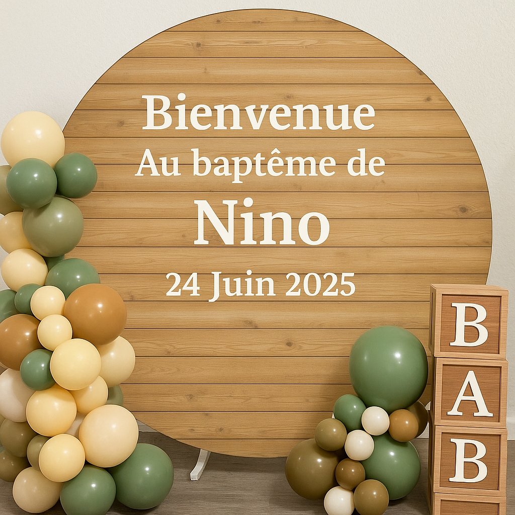 Stickers thermocollant pour back drop