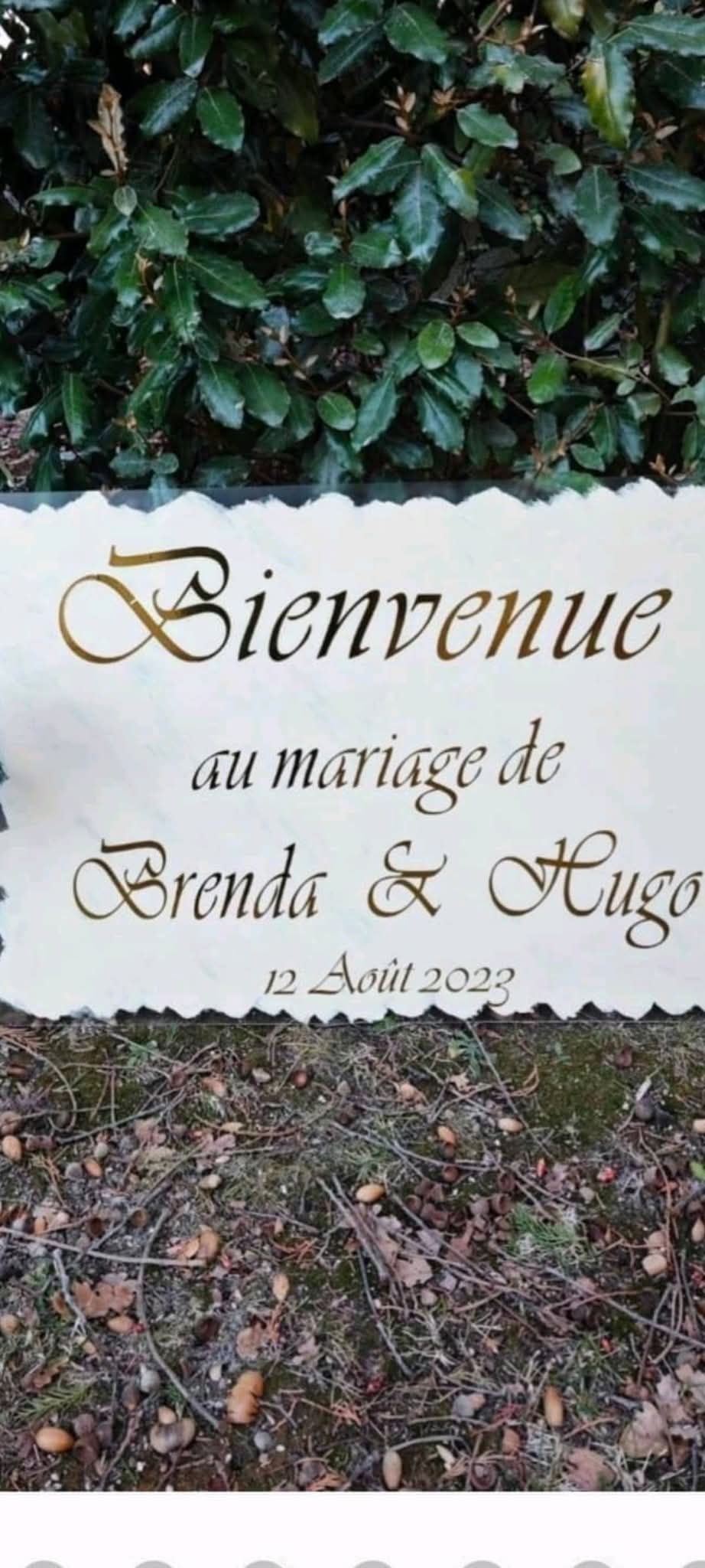 Panneau bienvenue plexiglass