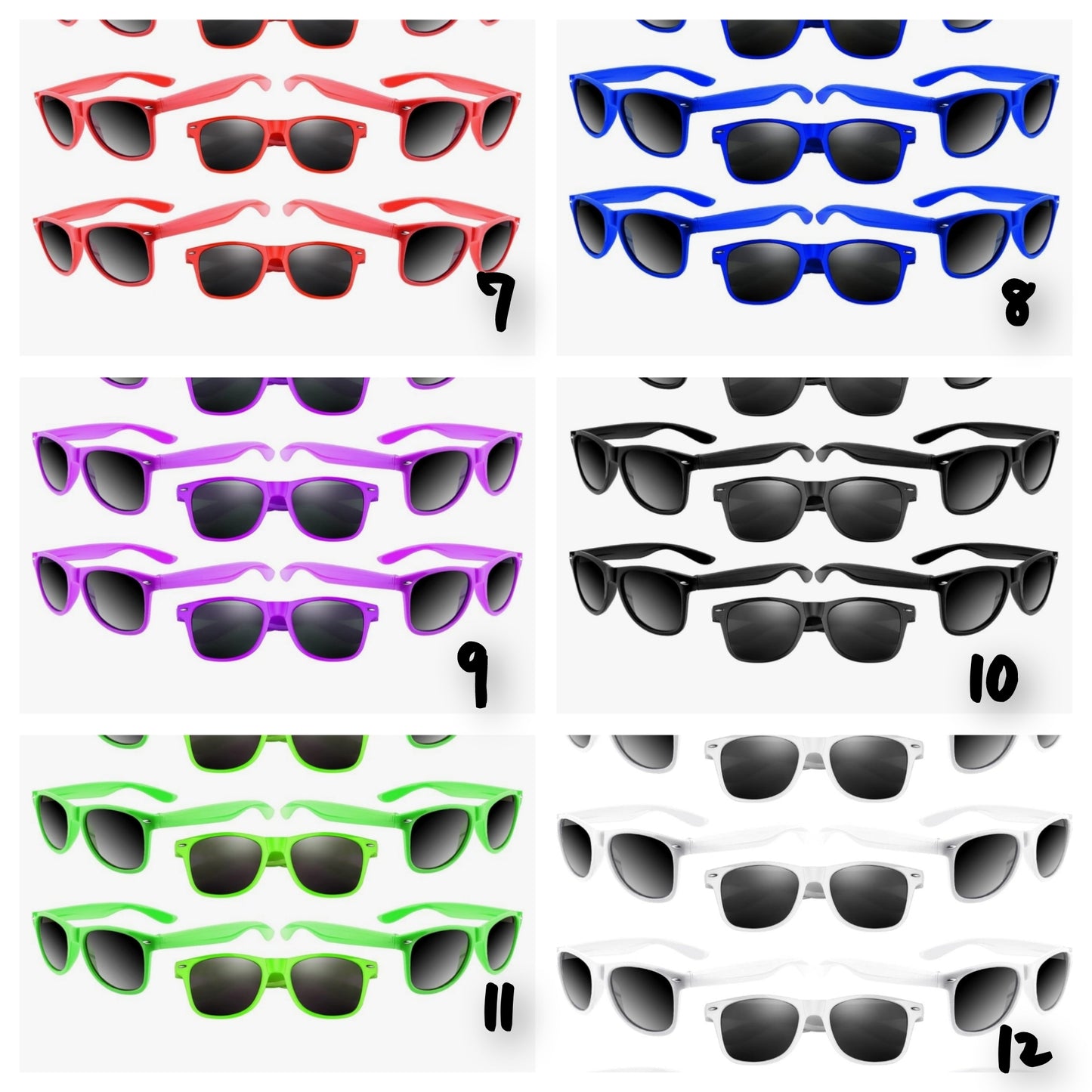 Lunettes de soleil personnalisées pour tout vos évenements
