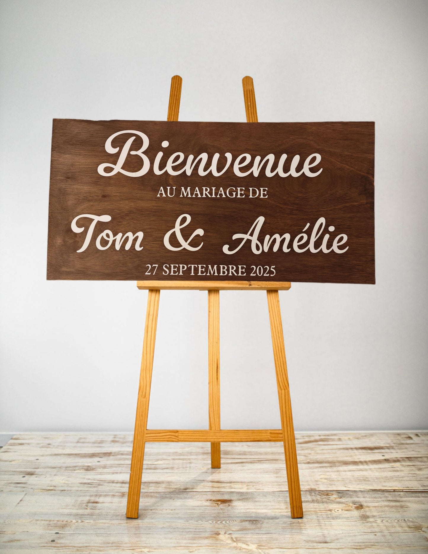 Panneau bienvenue contreplaqué