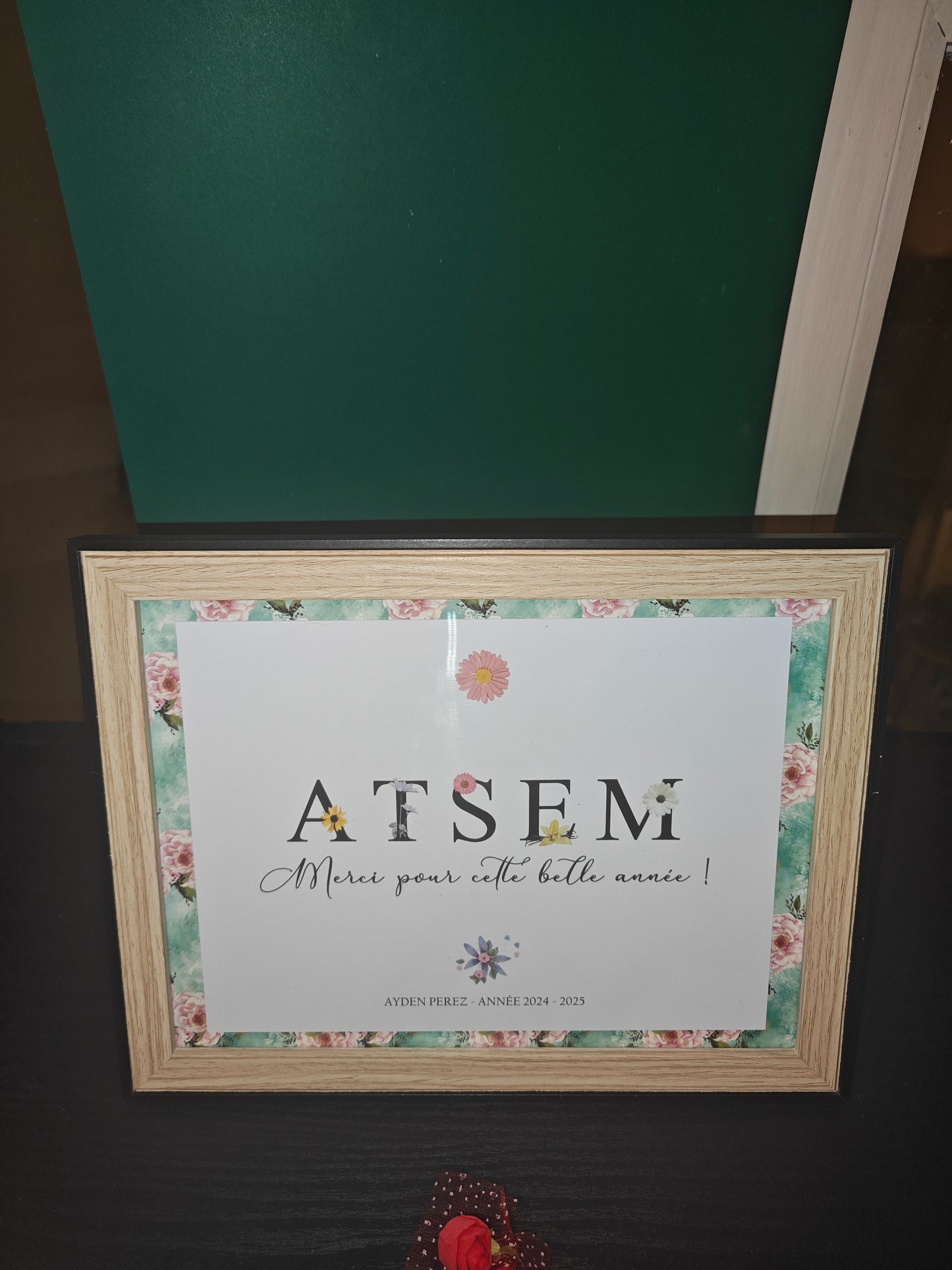 Cadre ATSEM & Maîtresse 18cm x 24cm