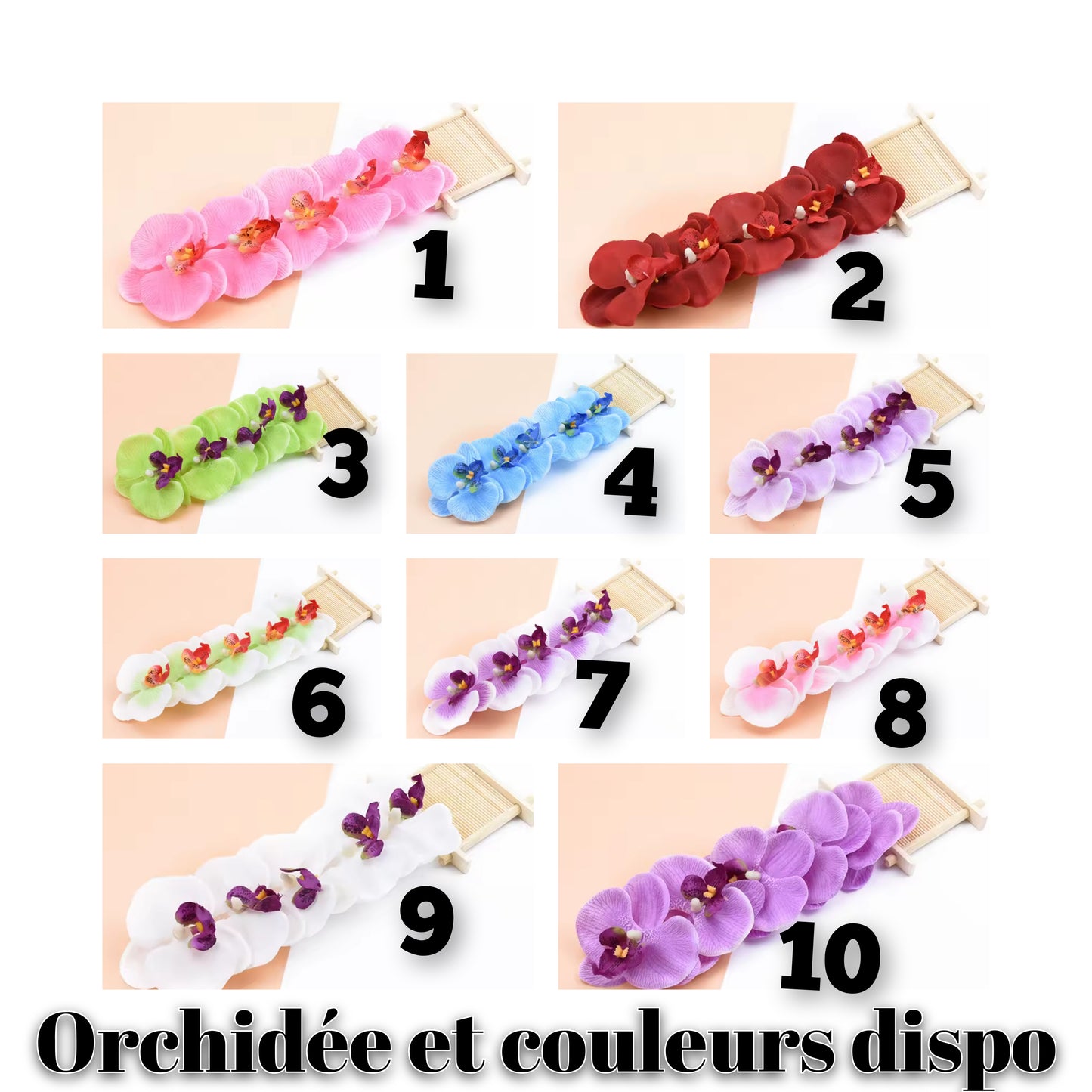 Goutte d'eau avec orchidée