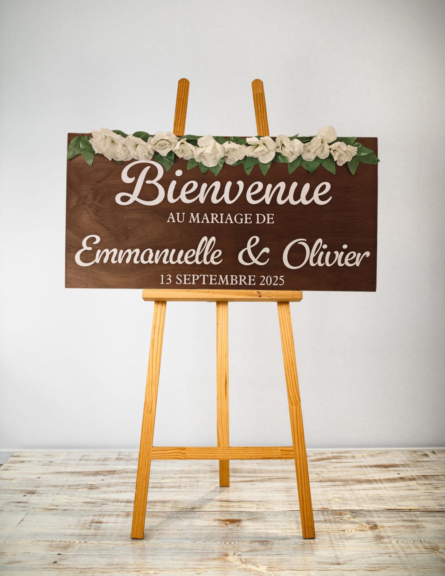 Panneau bienvenue contreplaqué