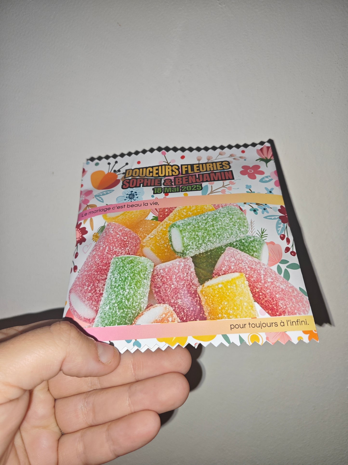 Sachets bonbons personnalisés