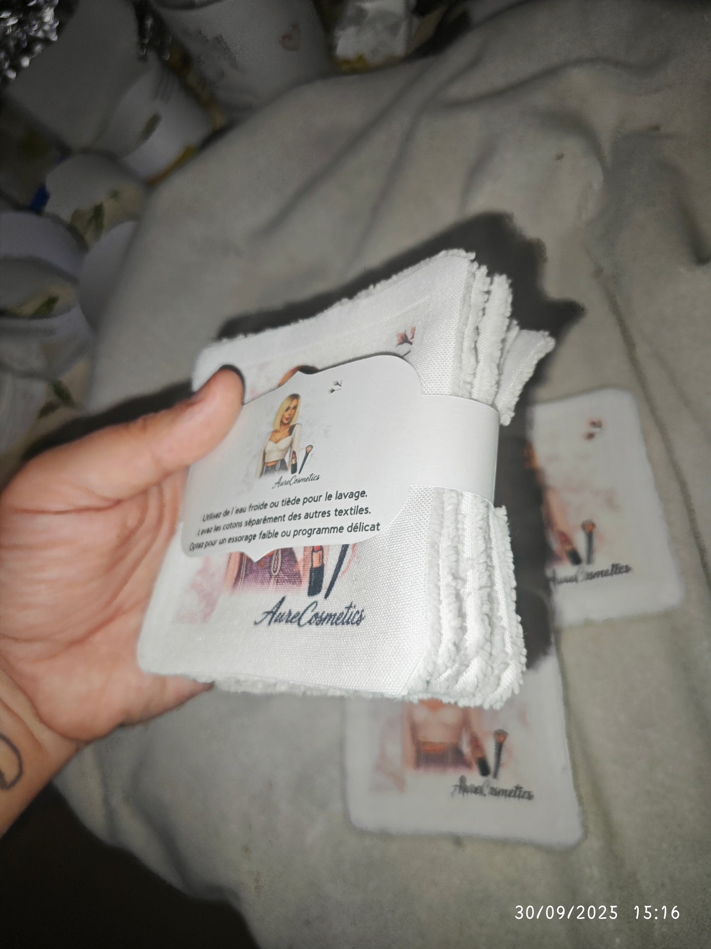 Coton démaquillant sublimation vierge