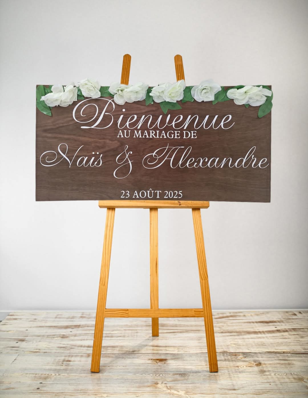Panneau bienvenue contreplaqué
