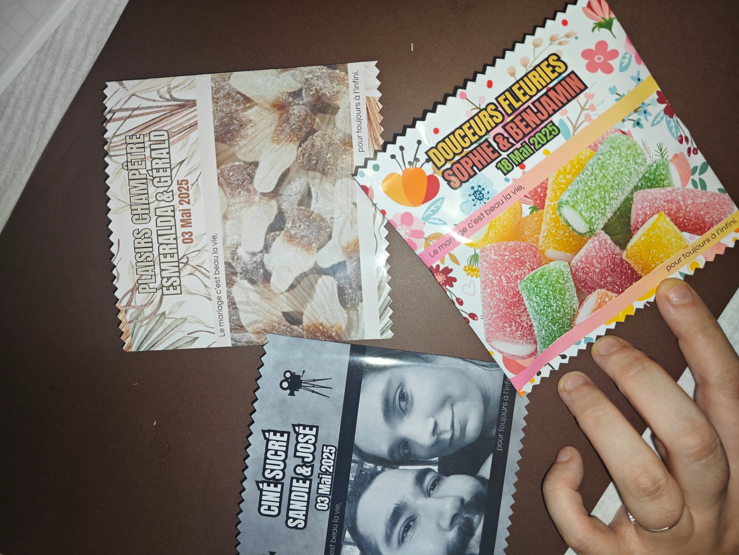 Sachets bonbons personnalisés